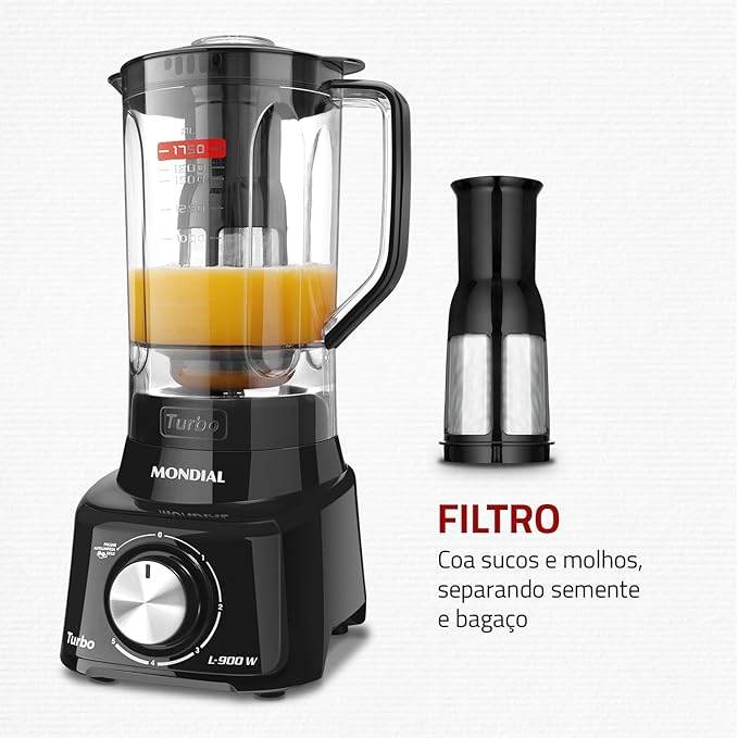 Liquidificador Mondial Turbo 5 Velocidades - Lojas Scapela