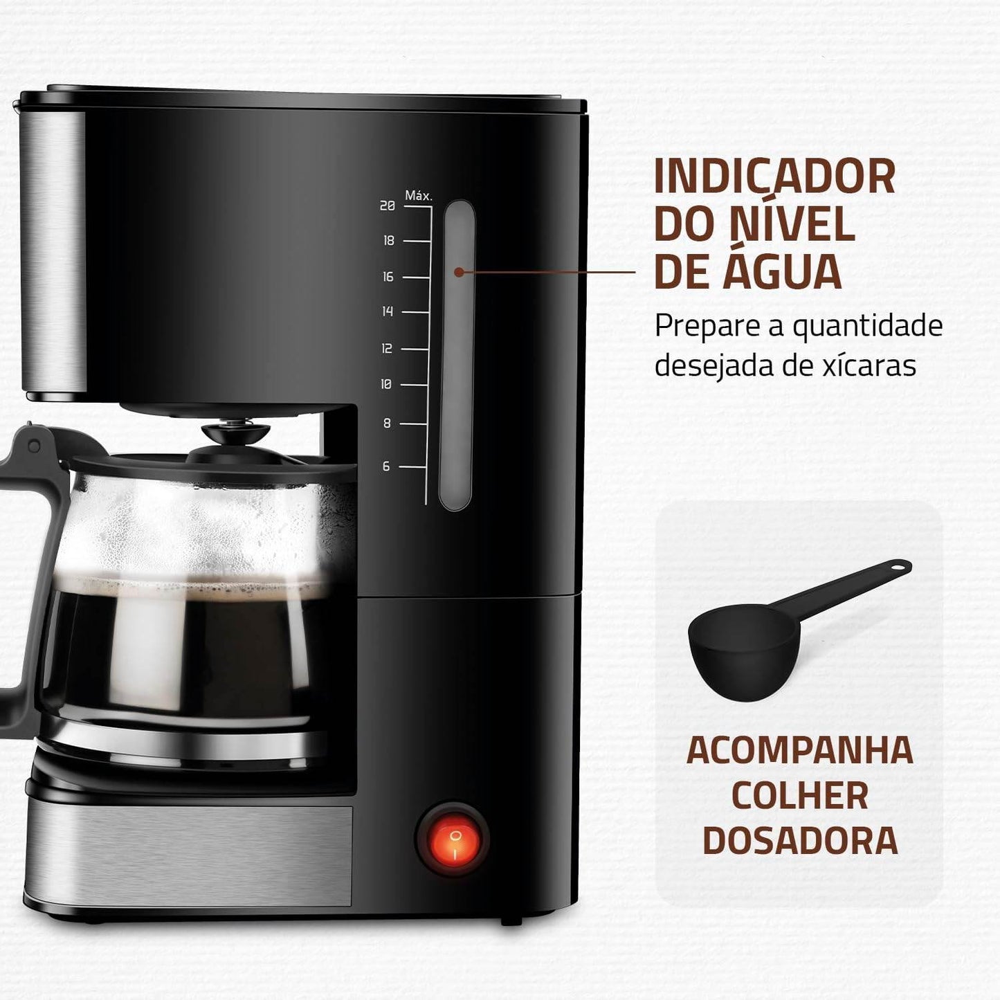 Cafeteira Elétrica Mondial 20 Xícaras - Lojas Scapela
