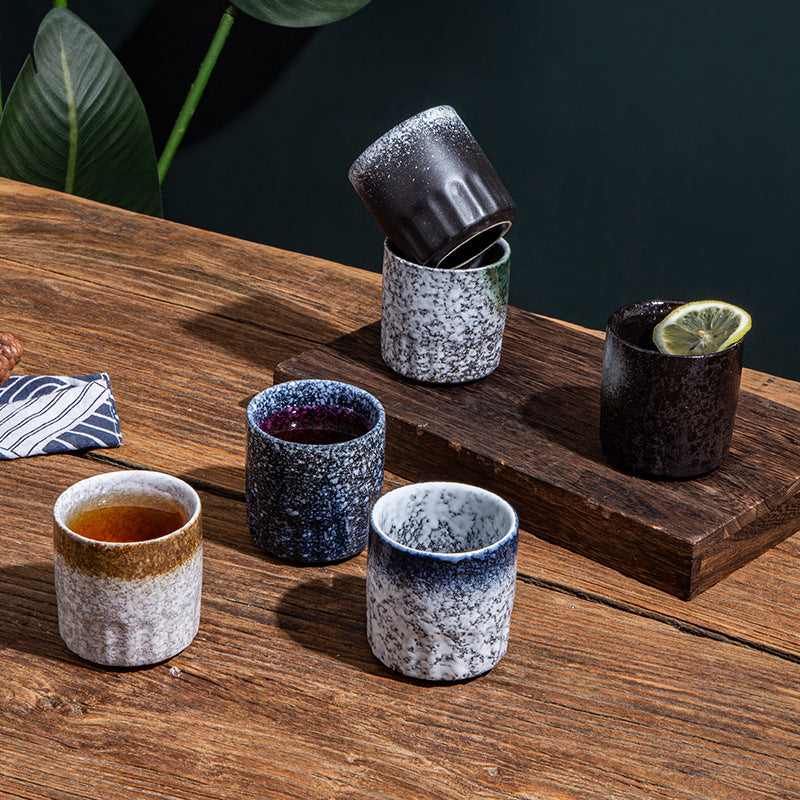 Copos Estilo Japonês em Cerâmica para Chá 130ml