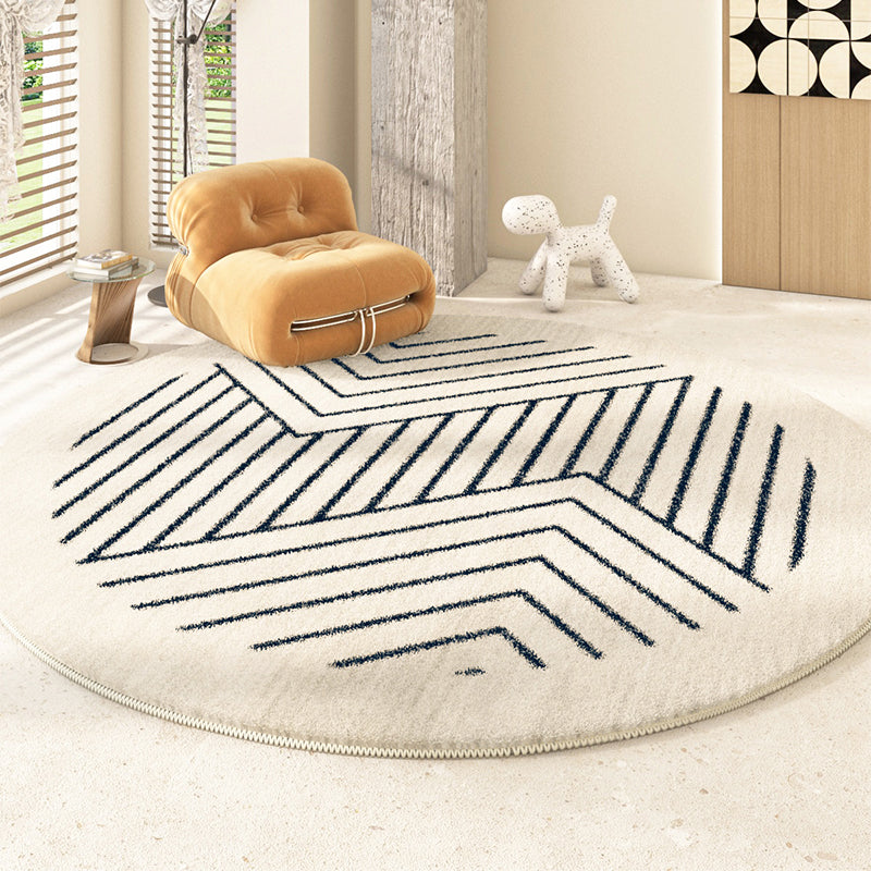 Tapete Moderno no Estilo Redondo Minimalista